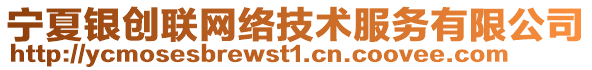 寧夏銀創(chuàng)聯(lián)網(wǎng)絡(luò)技術(shù)服務(wù)有限公司