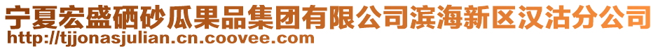 寧夏宏盛硒砂瓜果品集團有限公司濱海新區(qū)漢沽分公司