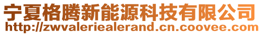 寧夏格騰新能源科技有限公司