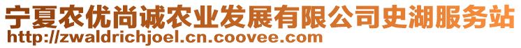 寧夏農(nóng)優(yōu)尚誠農(nóng)業(yè)發(fā)展有限公司史湖服務(wù)站