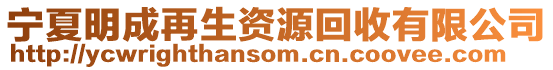 寧夏明成再生資源回收有限公司