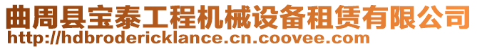曲周縣寶泰工程機(jī)械設(shè)備租賃有限公司