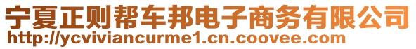 寧夏正則幫車邦電子商務有限公司