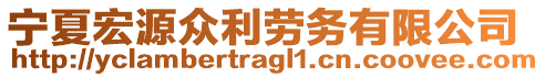 寧夏宏源眾利勞務(wù)有限公司