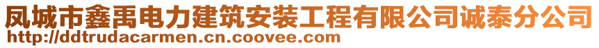 鳳城市鑫禹電力建筑安裝工程有限公司誠泰分公司