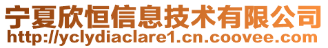 寧夏欣恒信息技術(shù)有限公司