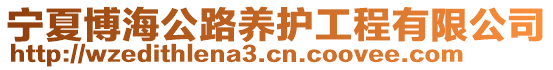 宁夏博海公路养护工程有限公司