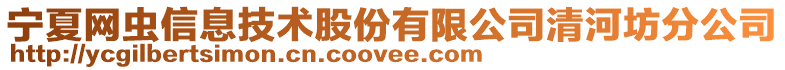 宁夏网虫信息技术股份有限公司清河坊分公司