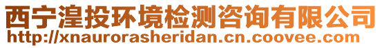 西寧湟投環(huán)境檢測咨詢有限公司