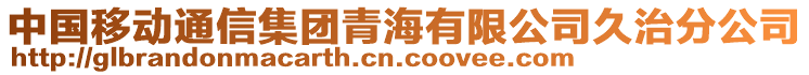 中国移动通信集团青海有限公司久治分公司