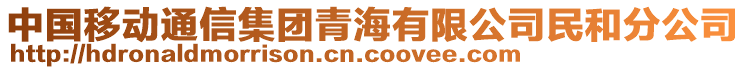 中國移動通信集團青海有限公司民和分公司