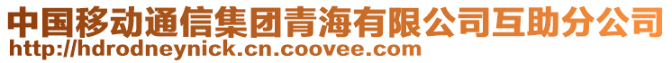 中國移動通信集團青海有限公司互助分公司