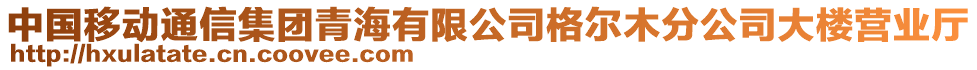 中國(guó)移動(dòng)通信集團(tuán)青海有限公司格爾木分公司大樓營(yíng)業(yè)廳