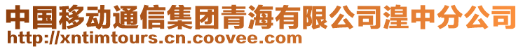 中国移动通信集团青海有限公司湟中分公司