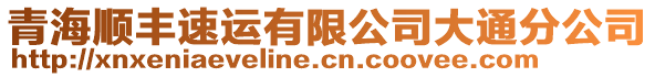 青海順豐速運(yùn)有限公司大通分公司