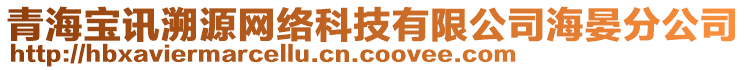 青海寶訊溯源網(wǎng)絡(luò)科技有限公司海晏分公司