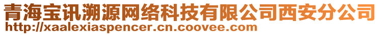 青海寶訊溯源網(wǎng)絡(luò)科技有限公司西安分公司