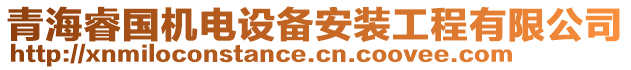 青海睿國機(jī)電設(shè)備安裝工程有限公司