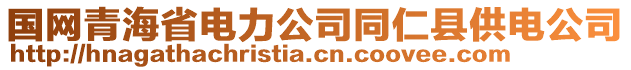 國(guó)網(wǎng)青海省電力公司同仁縣供電公司