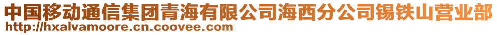 中國(guó)移動(dòng)通信集團(tuán)青海有限公司海西分公司錫鐵山營(yíng)業(yè)部