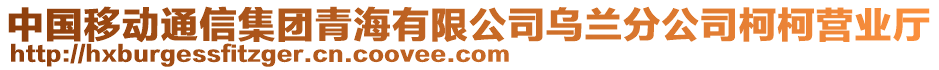 中国移动通信集团青海有限公司乌兰分公司柯柯营业厅