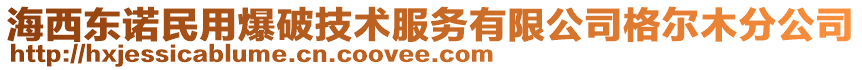 海西東諾民用爆破技術(shù)服務(wù)有限公司格爾木分公司