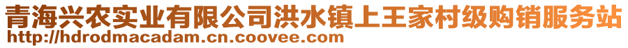 青海興農(nóng)實(shí)業(yè)有限公司洪水鎮(zhèn)上王家村級(jí)購(gòu)銷服務(wù)站