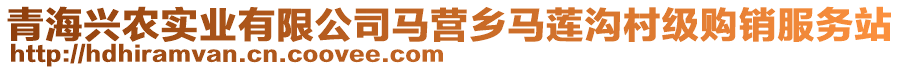 青海興農(nóng)實業(yè)有限公司馬營鄉(xiāng)馬蓮溝村級購銷服務(wù)站