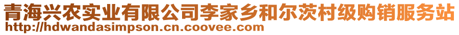 青海興農(nóng)實(shí)業(yè)有限公司李家鄉(xiāng)和爾茨村級購銷服務(wù)站