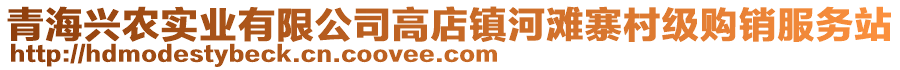 青海興農(nóng)實(shí)業(yè)有限公司高店鎮(zhèn)河灘寨村級(jí)購銷服務(wù)站