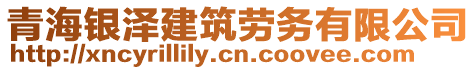 青海銀澤建筑勞務(wù)有限公司