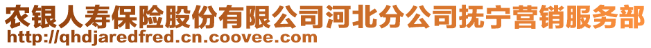 農(nóng)銀人壽保險(xiǎn)股份有限公司河北分公司撫寧營(yíng)銷(xiāo)服務(wù)部