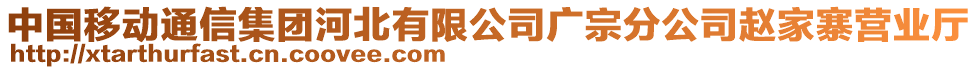 中国移动通信集团河北有限公司广宗分公司赵家寨营业厅