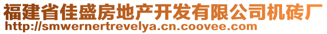 福建省佳盛房地產(chǎn)開發(fā)有限公司機(jī)磚廠