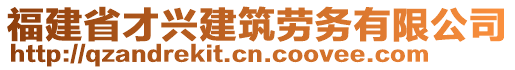 福建省才興建筑勞務(wù)有限公司