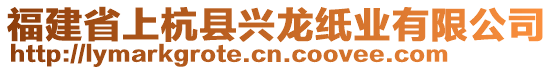 福建省上杭縣興龍紙業(yè)有限公司