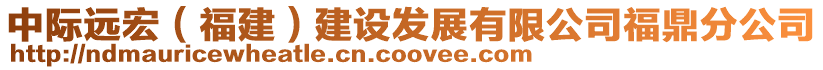 中際遠(yuǎn)宏（福建）建設(shè)發(fā)展有限公司福鼎分公司