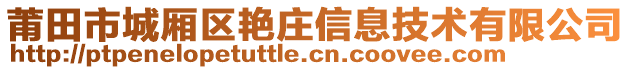 莆田市城廂區(qū)艷莊信息技術(shù)有限公司