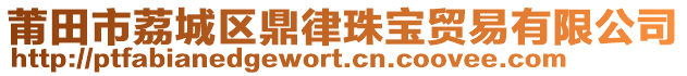 莆田市荔城區(qū)鼎律珠寶貿(mào)易有限公司