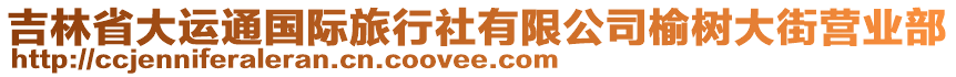 吉林省大運通國際旅行社有限公司榆樹大街營業(yè)部