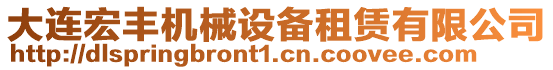 大連宏豐機(jī)械設(shè)備租賃有限公司