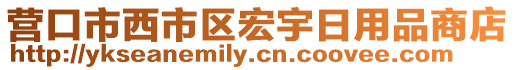 营口市西市区宏宇日用品商店