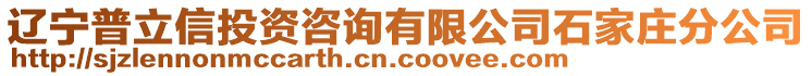 遼寧普立信投資咨詢有限公司石家莊分公司