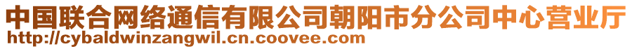 中國聯(lián)合網(wǎng)絡(luò)通信有限公司朝陽市分公司中心營業(yè)廳