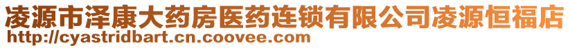 凌源市澤康大藥房醫(yī)藥連鎖有限公司凌源恒福店