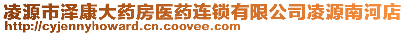 凌源市澤康大藥房醫(yī)藥連鎖有限公司凌源南河店