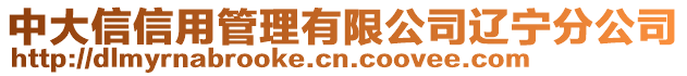 中大信信用管理有限公司遼寧分公司