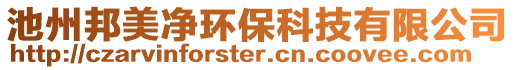 池州邦美凈環保科技有限公司