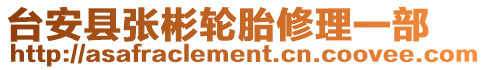 臺安縣張彬輪胎修理一部