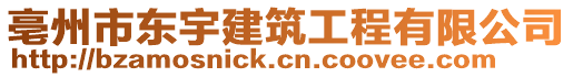 亳州市東宇建筑工程有限公司